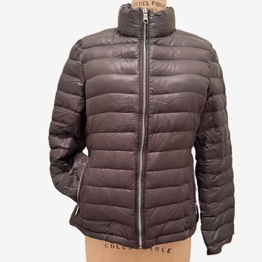 Calvin Klein Packable Fitted Puffer Jacket, Steel Grey - Picture 1 of 11